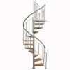 STEPENISTE SOLO SA PLATFORMOM METAL+ DRVO RAL 9006 - 1