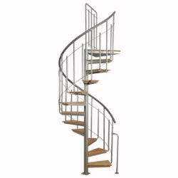 STEPENISTE SOLO SA PLATFORMOM METAL+ DRVO RAL 9006