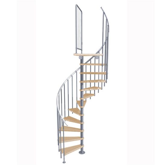 STEPENISTE NOVO 160 SA PLATFORMOM DRVO PLUS METAL RAL 9006