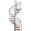 STEPENISTE NOVO 160 SA PLATFORMOM DRVO PLUS METAL RAL 9005 - 1