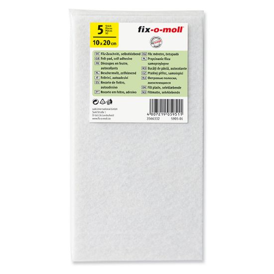 FILC SAMOLEPLJIV 10X20CM. BELA 5 KOM