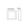 PANEL NADGRADNI 18W 3000K KVADRAT - 2