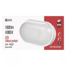 SVETILJKA BRODSKA 20W 4000K OVALNA 27X14,5X8,1cm IP65