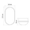 SVETILJKA BRODSKA 20W 4000K OVALNA 27X14,5X8,1cm IP65 - 3