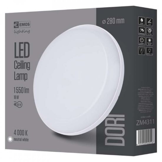 PLAFONJERA 18W 4000K DORI OKRUGLI 28X4,8cm IP54