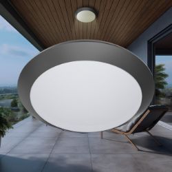 PLAFONJERA LED SIVA 1XE27 IP65