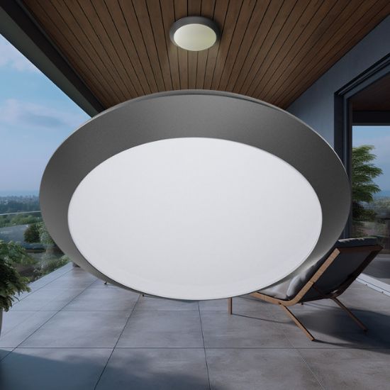 PLAFONJERA LED SIVA 1XE27 IP65