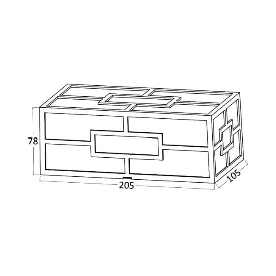 SVETILJKA ZIDNA 10W VENETO CRNA  IP44