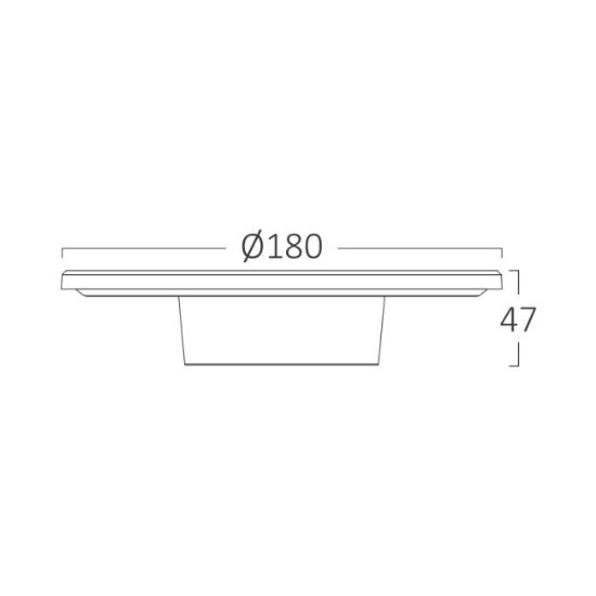 SVETILJKA ZIDNA 10W KRUG CRNA  IP65