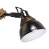 SVETILJKA ALEGRA ZIDNA 1XE14 230V DRVO/CRNA - 3
