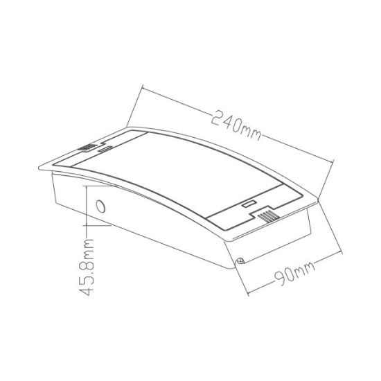 SVETILJKA PANIK  LED IP 54 3W BELA