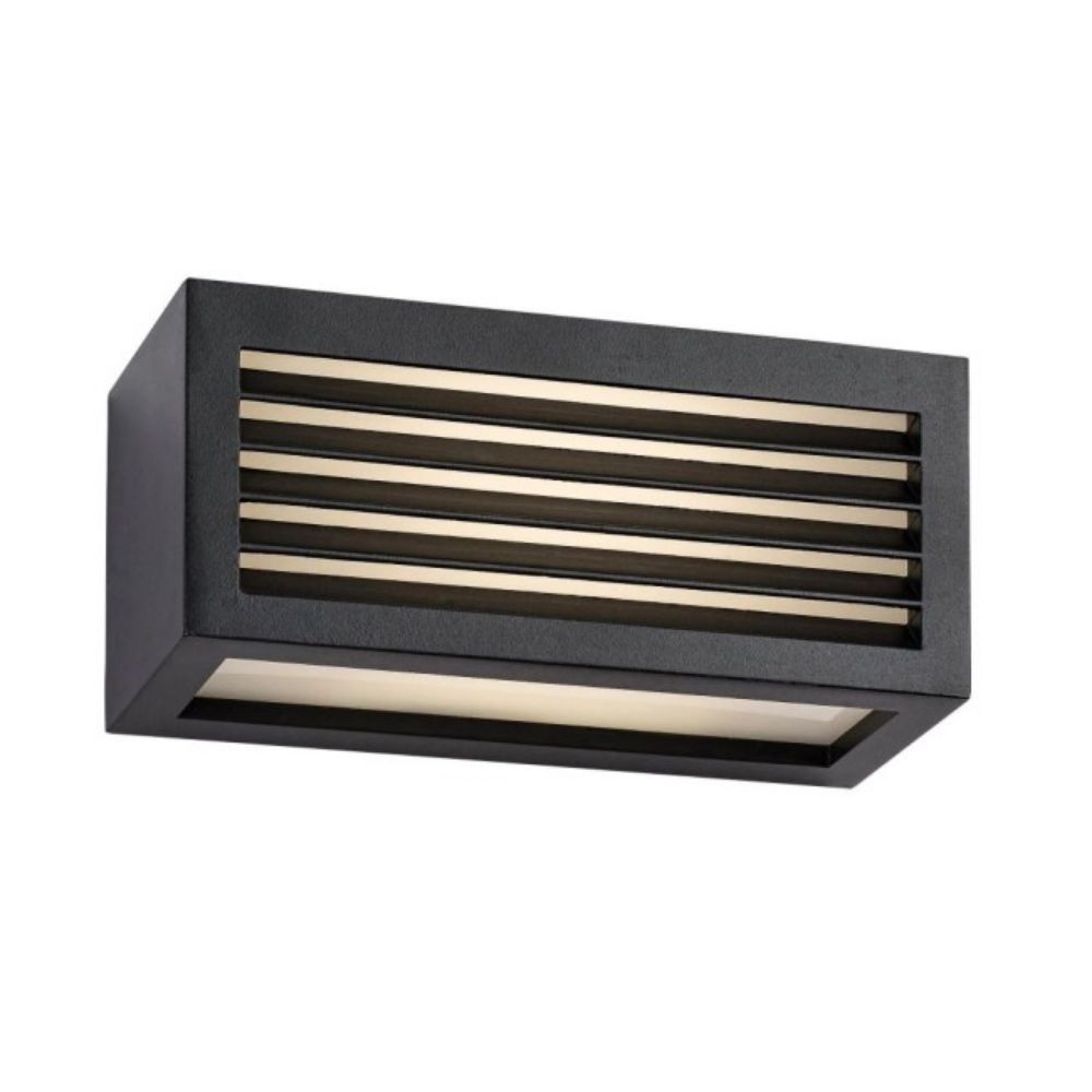 LAMPA ZIDNA LED 10W CRNA IP54 1000lm 3000K RAB 77100