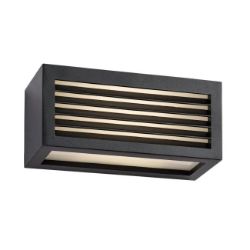 LAMPA ZIDNA LED 10W CRNA IP54 1000lm 3000K RAB 77100
