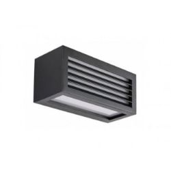 LAMPA ZIDNA LED 10W CRNA IP54 1000lm 3000K RAB 77100
