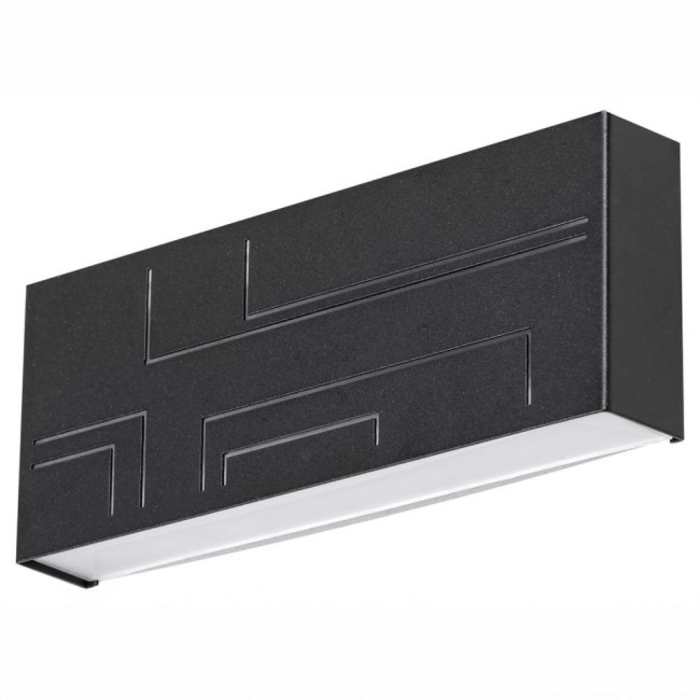LAMPA ZIDNA LED 12W CRNA IP65 780lm 4000K RAB 8873