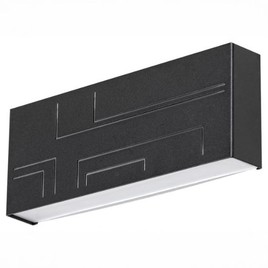 LAMPA ZIDNA LED 12W CRNA IP65 780lm 4000K RAB 8873