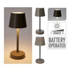 LAMPA STONA 10X26CM TAUPE KOOPMAN