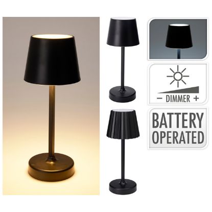 LAMPA STONA 10X26CM CRNA KOOPMAN