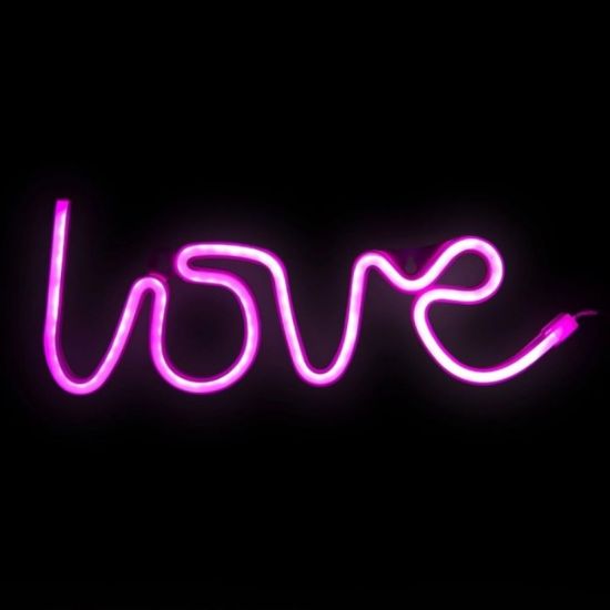 ZNAK NEON  "LOVE" 36X13 CM
