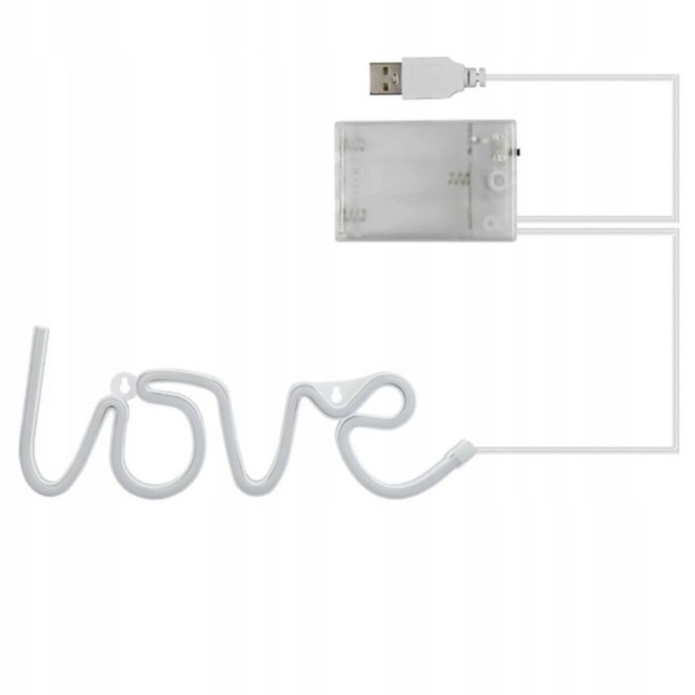 ZNAK NEON  "LOVE" 36X13 CM