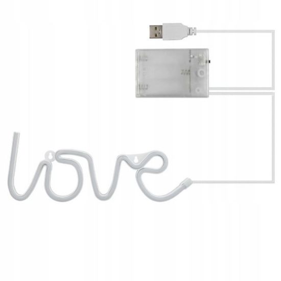 ZNAK NEON  "LOVE" 36X13 CM