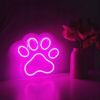 ZNAK NEON  "PAW" 25X25 CM - 1