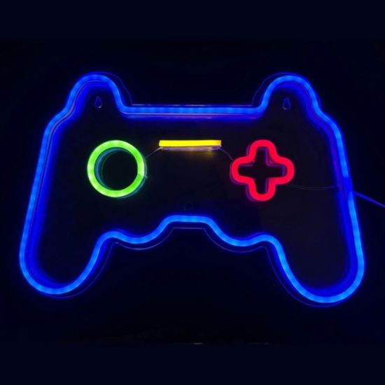 ZNAK NEON  "GAMEPAD" 41X27.5 CM