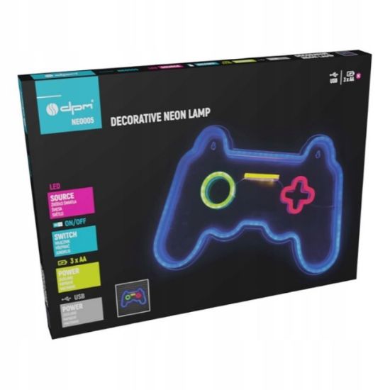 ZNAK NEON  "GAMEPAD" 41X27.5 CM