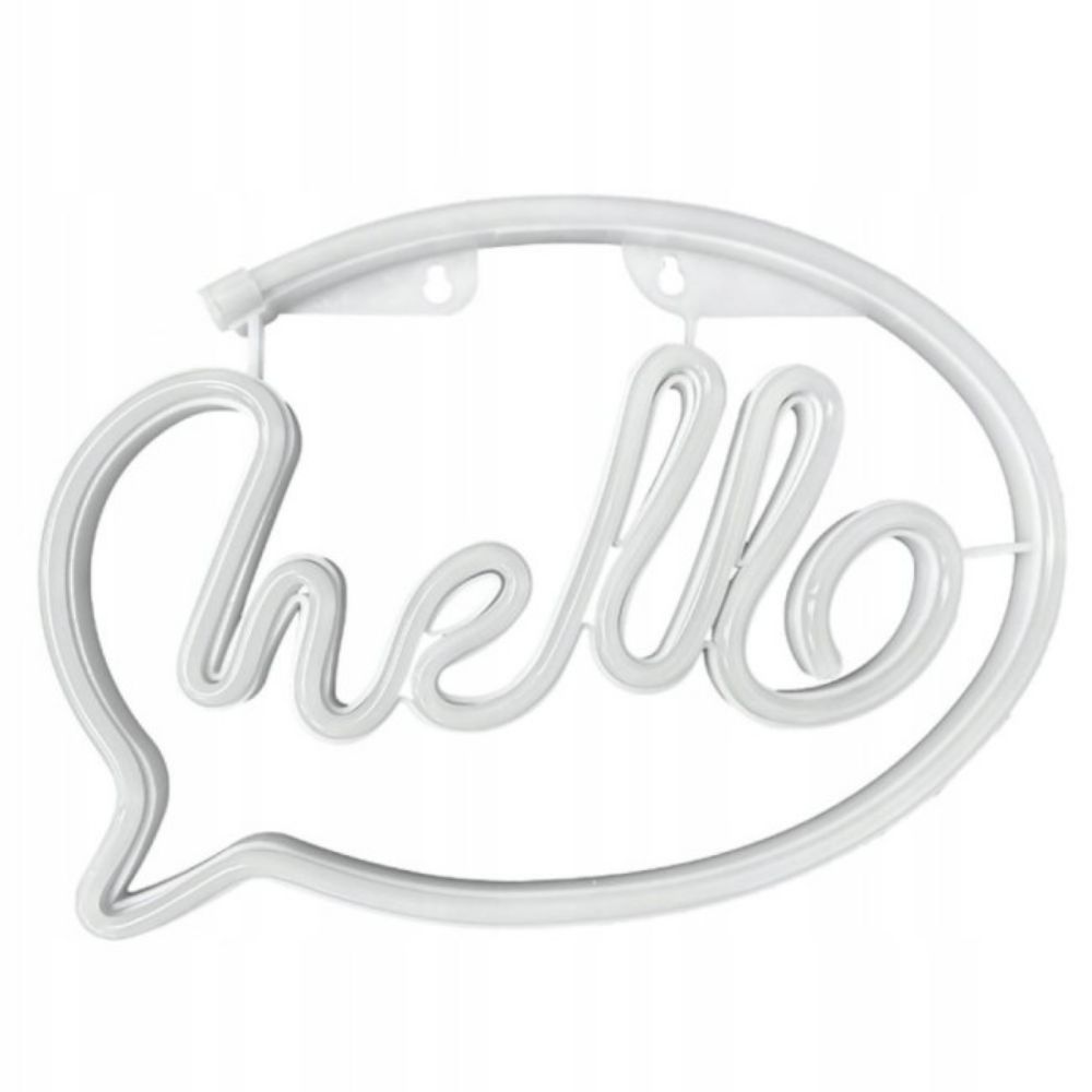 ZNAK NEON   "HELLO" 30X21 CM