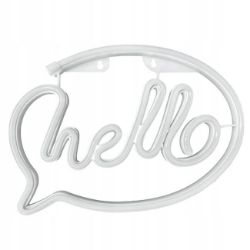 ZNAK NEON   "HELLO" 30X21 CM