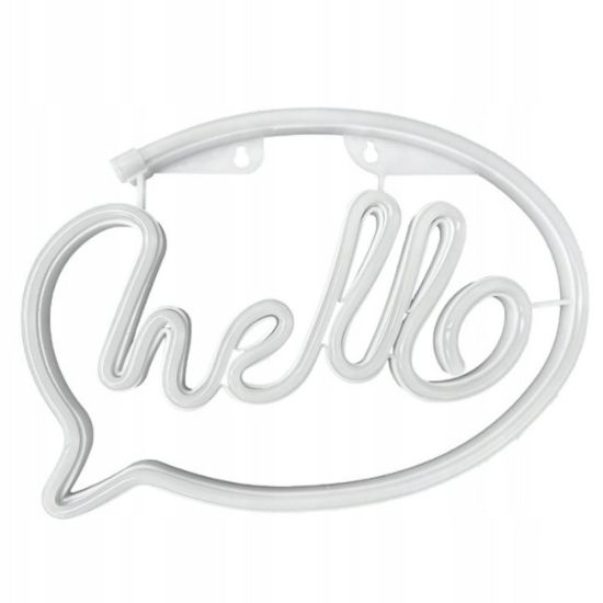 ZNAK NEON   "HELLO" 30X21 CM