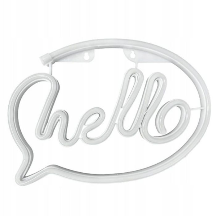 ZNAK NEON   "HELLO" 30X21 CM