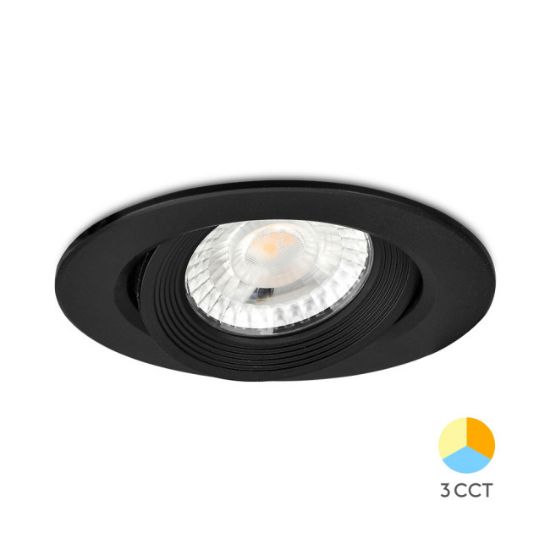 SVETILJKA SPOT LED G1-5W KRUG CRNA