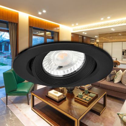 SVETILJKA SPOT LED G1-5W KRUG CRNA