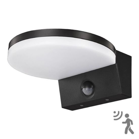 SVETILJKA SPOLJNA LED SA SENZOROM 15W 4000K CRNA ST107