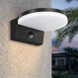 SVETILJKA SPOLJNA LED SA SENZOROM 15W 4000K CRNA ST107