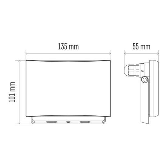 REFLEKTOR LED 20W NW ALUMINIJUM IP65 EMOS TAMBO