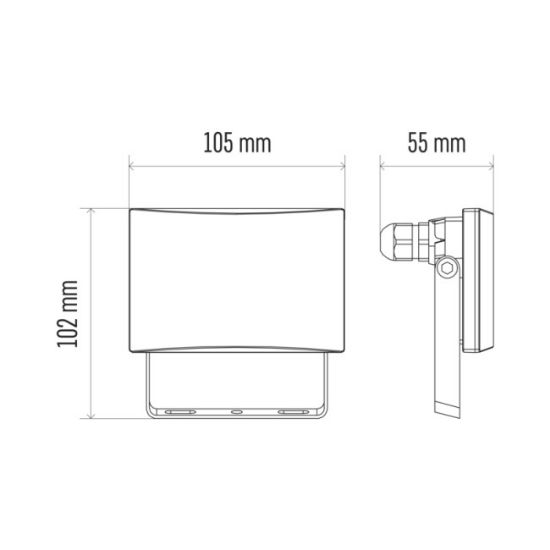 REFLEKTOR LED 10W NW ALUMINIJUM IP65 EMOS TAMBO