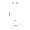 REFLEKTORI LED HOBBY SLIM 2×20W + TRONOŽNI STATIV - 3