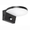 LAMPA ZIDNA LED 9W SA SENZOROM CRNA IP65 1000lm CCT RAB 77119 - 1