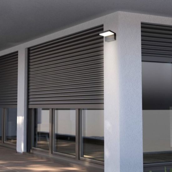 LAMPA ZIDNA LED 10W CRNA IP65 1000lm CCT RAB 77092