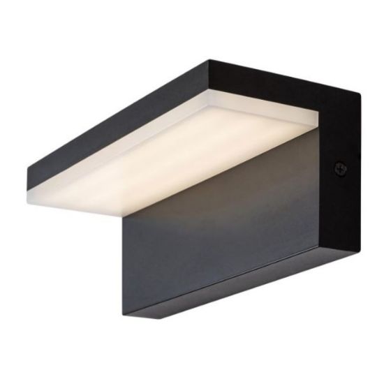 LAMPA ZIDNA LED 10W CRNA IP65 1000lm CCT RAB 77092