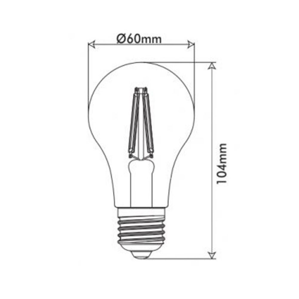 SIJALICA LED E27 6W 2700K FILAMENT VITO ŽUTO SVETLO
