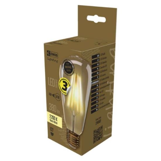 SIJALICA LED ST64 4,5W E27 FILAMENT VINTAGE WW+