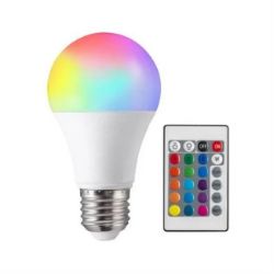 SIJALICA LED U BOJI RGB 9W+DALJINSKI