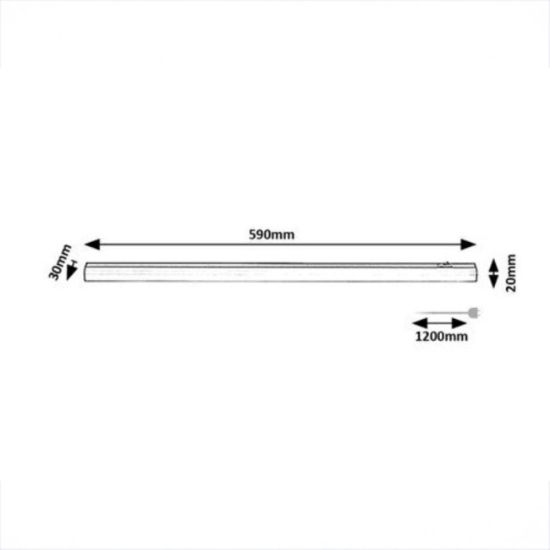 LAMPA STRELA RABALUX 9W 4000K CRNA L=590mm 78004