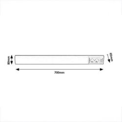 LAMPA SA UTIČNICOM RABALUX 15W 4000K L=700 78065