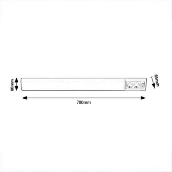 LAMPA SA UTIČNICOM RABALUX 15W 4000K L=700 78065