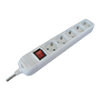 PRODUŽNI KABL + 5 UTIČNICA + PREKIDAC  P 3X1,5mm - 3m - 2