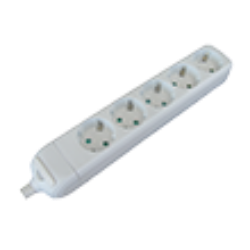 PRODUŽNI KABL + 5 UTIČNICA  3x1,5mm - 3m